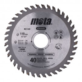 Sierra circular widia ø115 mm 40 dientes