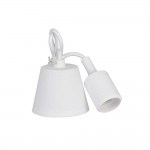 Colgante de silicona e27 60w color blanco edm