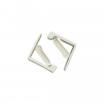 Pack 4 sujetamanteles ajustable con muelle color blanco