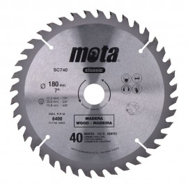 Sierra circular widia ø180 mm 40 dientes