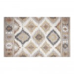 Alfombra vinílica estampada kilim grises 45 x 75 cm
