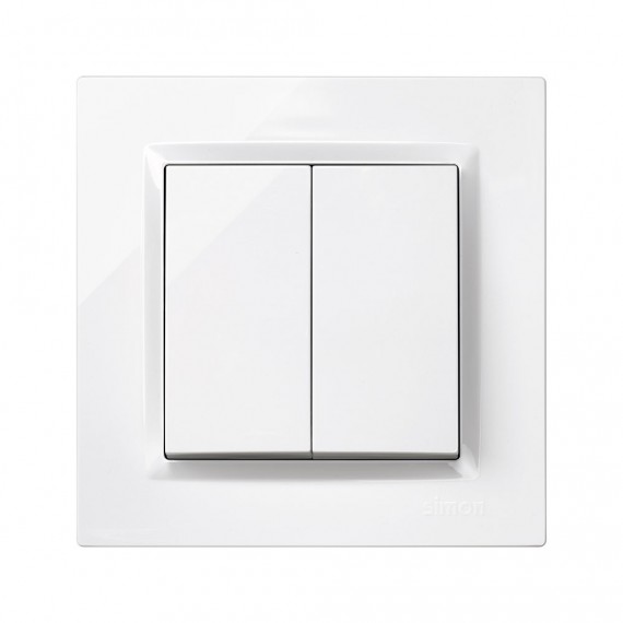 Doble conmutador blanco
