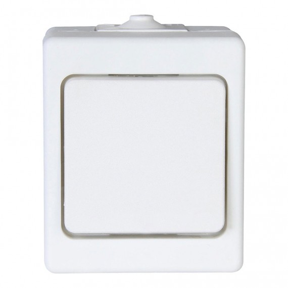 Interruptor de superficie bipolar 10ax 250v~, blanco