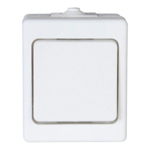 Interruptor de superficie bipolar 10ax 250v~, blanco