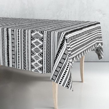 Rollo de hule blanco y negro 140cm x 25m