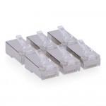 Conector rj45 macho ftp cat5e blindado ( bolsa 6 u)