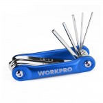 Juego de 8 llaves allen plegables (métrico)