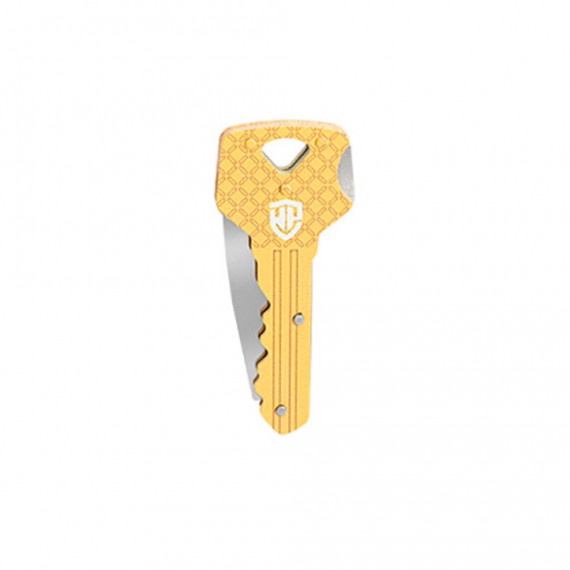 Navaja con forma de llave 40 mm dorada