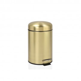 Espejo redondo pie metal dorado ø17 cm x5au