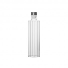 Botella cristal, tapon inox 1 l