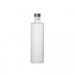Botella cristal, tapon inox 1 l