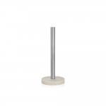 Portarrollo, inox con base de resina beige, ø 13,5 x 33 cm