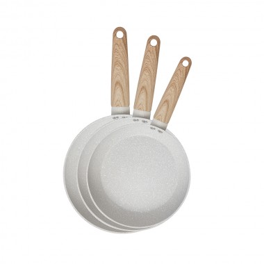 Juego de sartenes alu forjado, 3 pzs, ø 18 - 22 - 26 cm