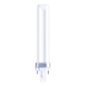 Bombilla bajo consumo 9 w 2-pins pl-s g23 6500 k 600 lm luz fria. 165 x 24,5 mm. clase energética a+