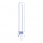 Bombilla bajo consumo 9 w 2-pins pl-s g23 6500 k 600 lm luz fria. 165 x 24,5 mm. clase energética a+