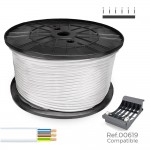 Manguera plana 3 g 1,50 mm² blanca, 200 m. (bobina grande)