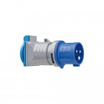 Clavija adaptador cetac a base tipo f 2p + t con tapa cee (230v / 16a) ip44