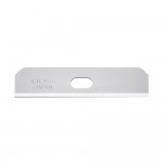 Juego de 10 cuchillas skb-7 trapezoidales plateadas 50 x 12,5 x 0,4 mm