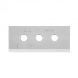 Juego de 10 cuchillas skb-10/10b rectangular plateadas 40 x 17,8 x 0,4 mm