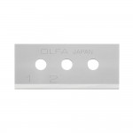 Juego de 10 cuchillas skb-10/10b rectangular plateadas 40 x 17,8 x 0,4 mm