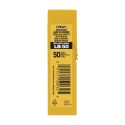 Juego de 50 cuchillas lb-50 troceables plateadas 18 mm