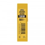 Juego de 50 cuchillas lb-50 troceables plateadas 18 mm