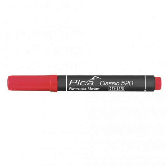 Marcador permanente tipo bala rojo