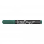 Marcador permanente tipo pincel verde