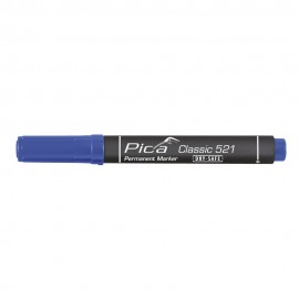Marcador permanente tipo pincel azul