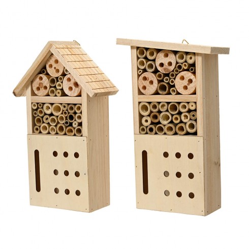 Hotel de insectos, modelos variados