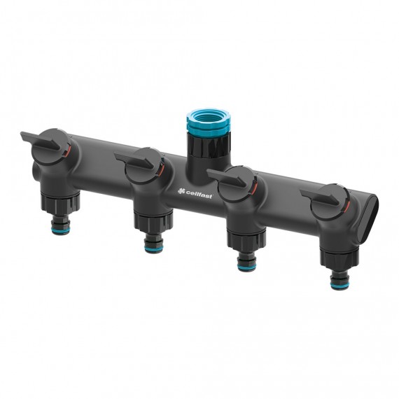 Distribuidor de 4 vías ergo g1/2", g3/4" y g1