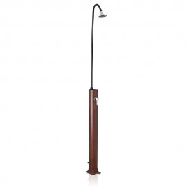 Ducha pvc aspecto madera con acumulador de agua 9 l
