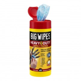 TUBO DE 100 TOALLITAS HEAVY DUTY BIG WIPE
