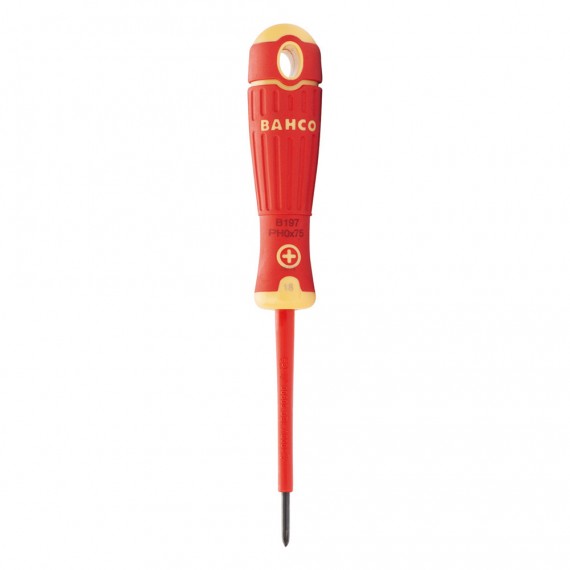 Destornillador bahcofit phillips aislado ph1 x 80 mm