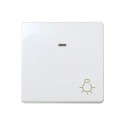 Pulsador ancho luminoso simon 27 blanco