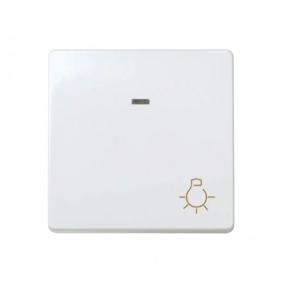Pulsador ancho luminoso simon 27 blanco