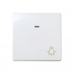 Pulsador ancho luminoso simon 27 blanco