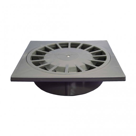 Sumidero pvc sifonico vertical t-88, 150 x 150 x 56,5 mm / ø75 - 50 mm