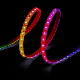 Tira led adhesiva 4,5 w/m 20 lm/w 24 v dc ip65, 5 m x 12 mm, rgb, multicolor, wifi tuya app