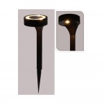 Farol solar ø11 x 40 cm negro
