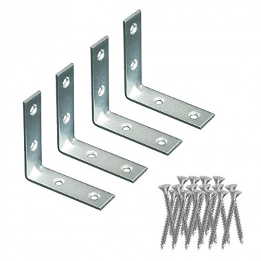 Ángulo refuerzo an02,acero zincado, 40 x 40 x 15 mm. 4 unidades
