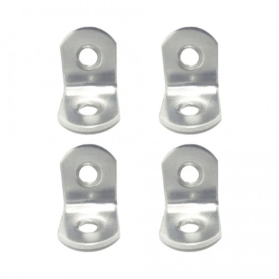Ángulo refuerzo an24, acero inoxidable, 20 x 20 x 16 mm. 4 unidades