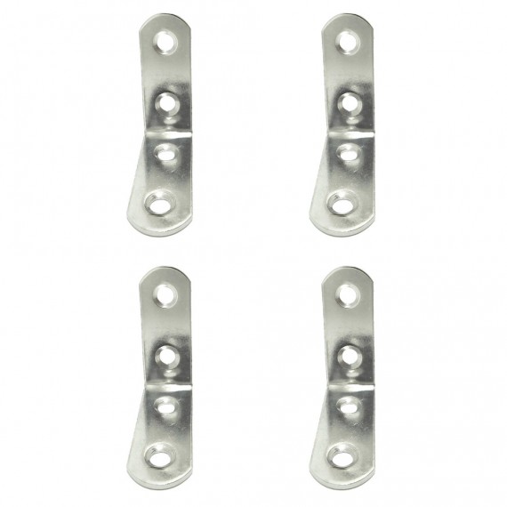 Ángulo refuerzo an24, acero inoxidable, 40 x 40 x 16 mm. 4 unidades