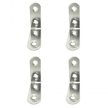 Ángulo refuerzo an24, acero inoxidable, 40 x 40 x 16 mm. 4 unidades