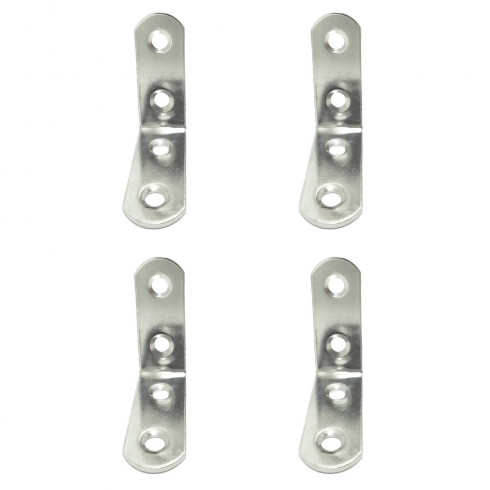 Ángulo refuerzo an24, acero inoxidable, 40 x 40 x 16 mm. 4 unidades