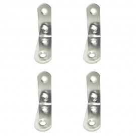 Ángulo refuerzo an24, acero inoxidable, 40 x 40 x 16 mm. 4 unidades