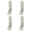 Ángulo refuerzo an24, acero inoxidable, 60 x 60 x 19 mm. 4 unidades