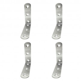 Ángulo refuerzo an24, acero inoxidable, 80 x 80 x 19 mm. 4 unidades