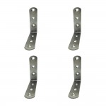 Ángulo refuerzo an24, acero inoxidable, 100 x 100 x 19 mm. 4 unidades