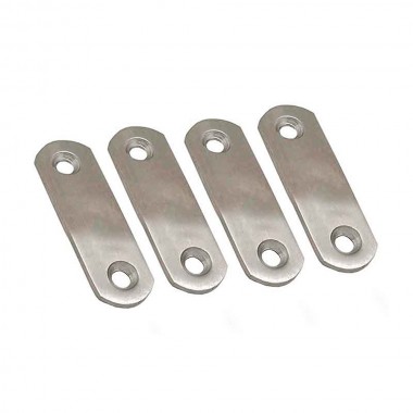 Placa recta unión plc14, acero inoxidable, 60 x 16 x 1,5 mm. 4 unidades